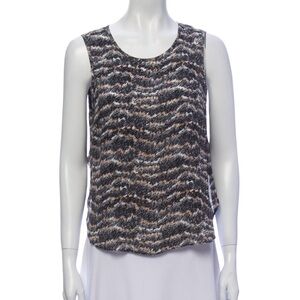 Rag & Bone Printed Scoop Neck Top